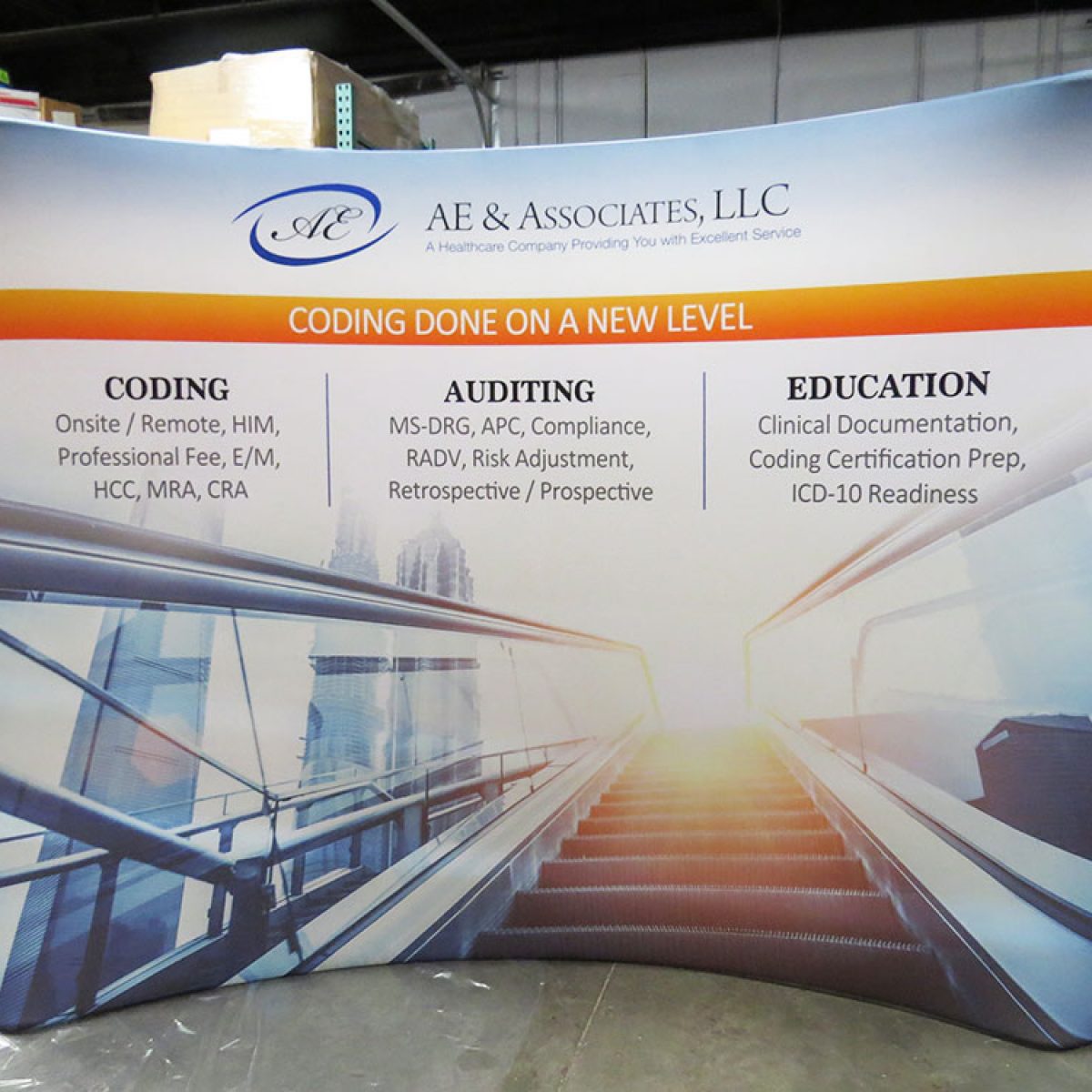 15) 10ft Curved Tube Tension Fabric