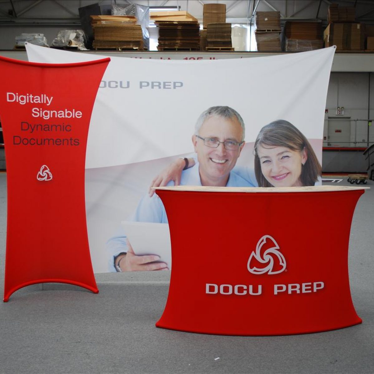 18) 10ft Inline Tube Tension Fabric w/ Standoff & Counter