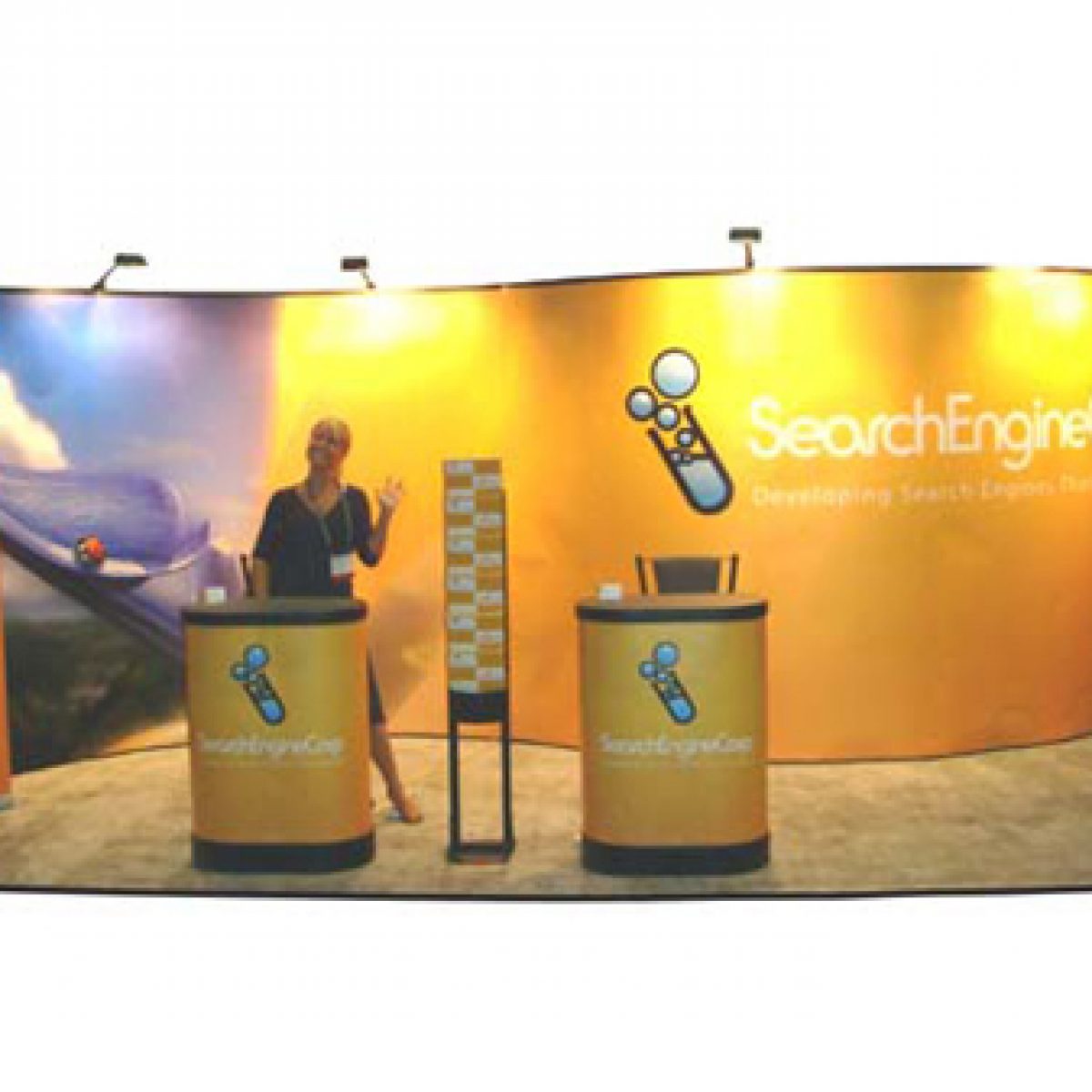 33) 10ft Curved Pop Up