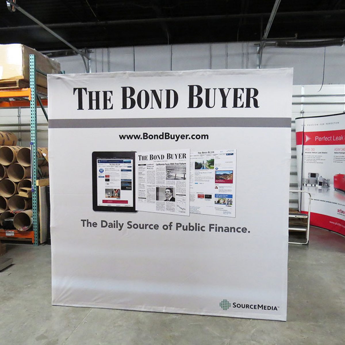 13) 10ft Straight Popup Tension Fabric