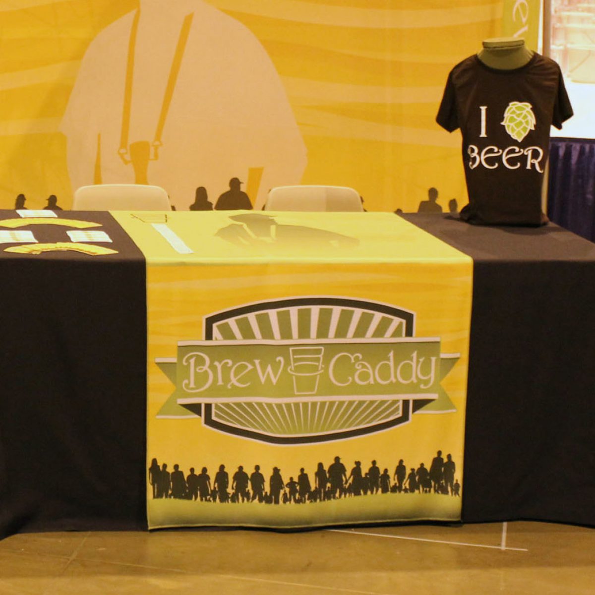 1) Branded Draped Table Throw