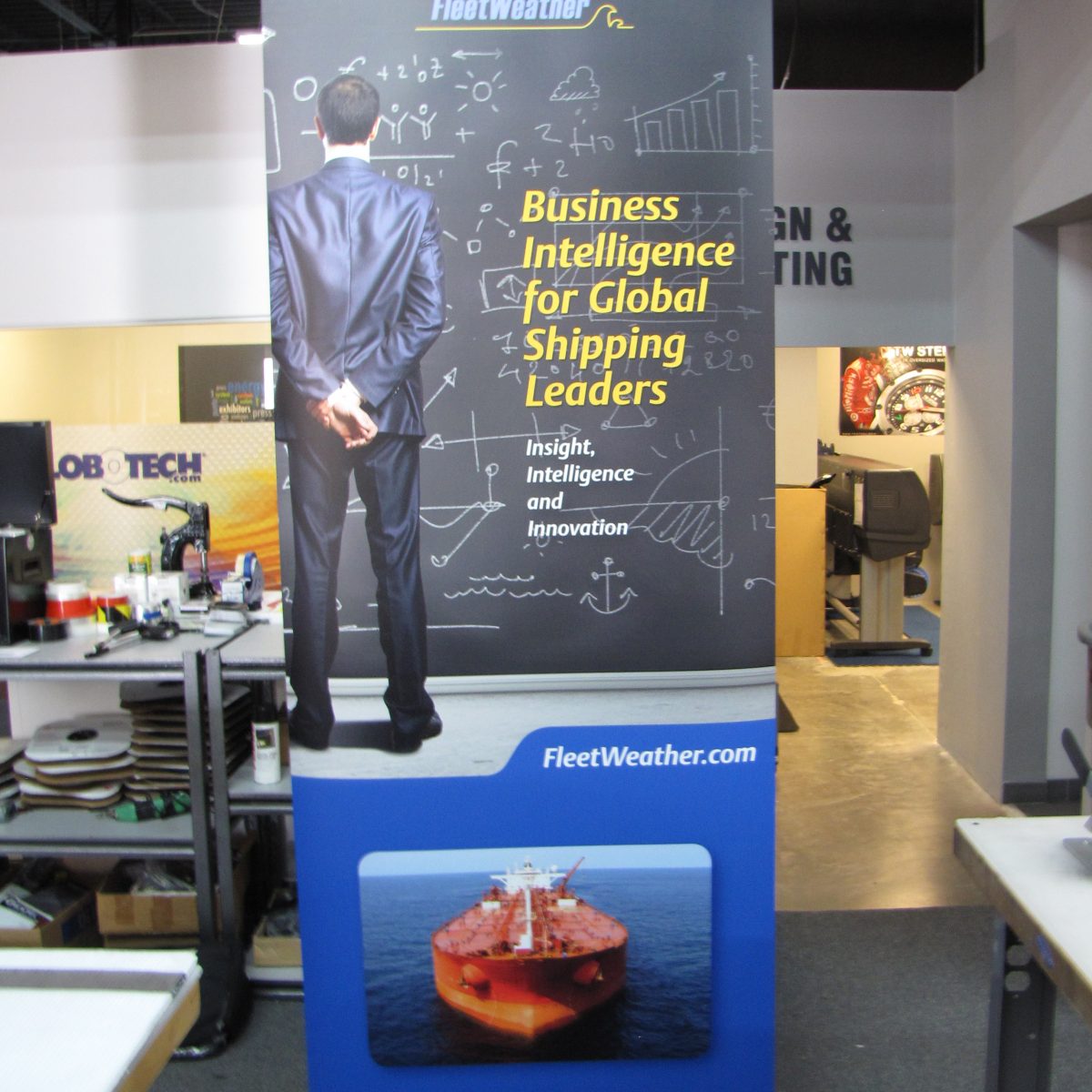 14) Retractable Banner Stand