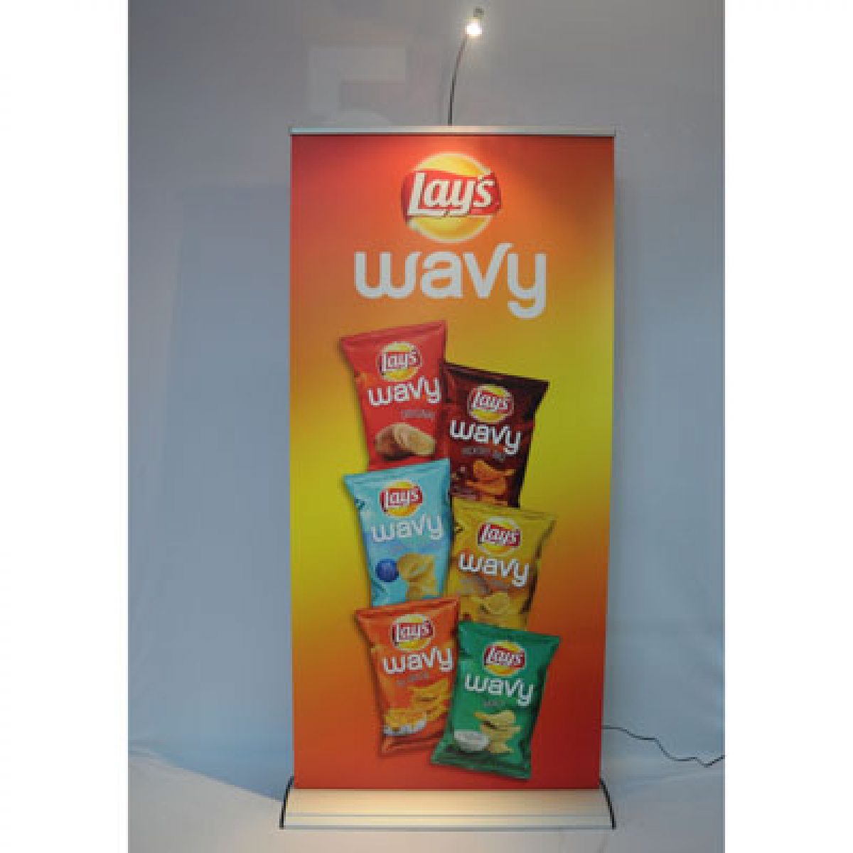 6) Retractable Banner Stand with LED Lighting