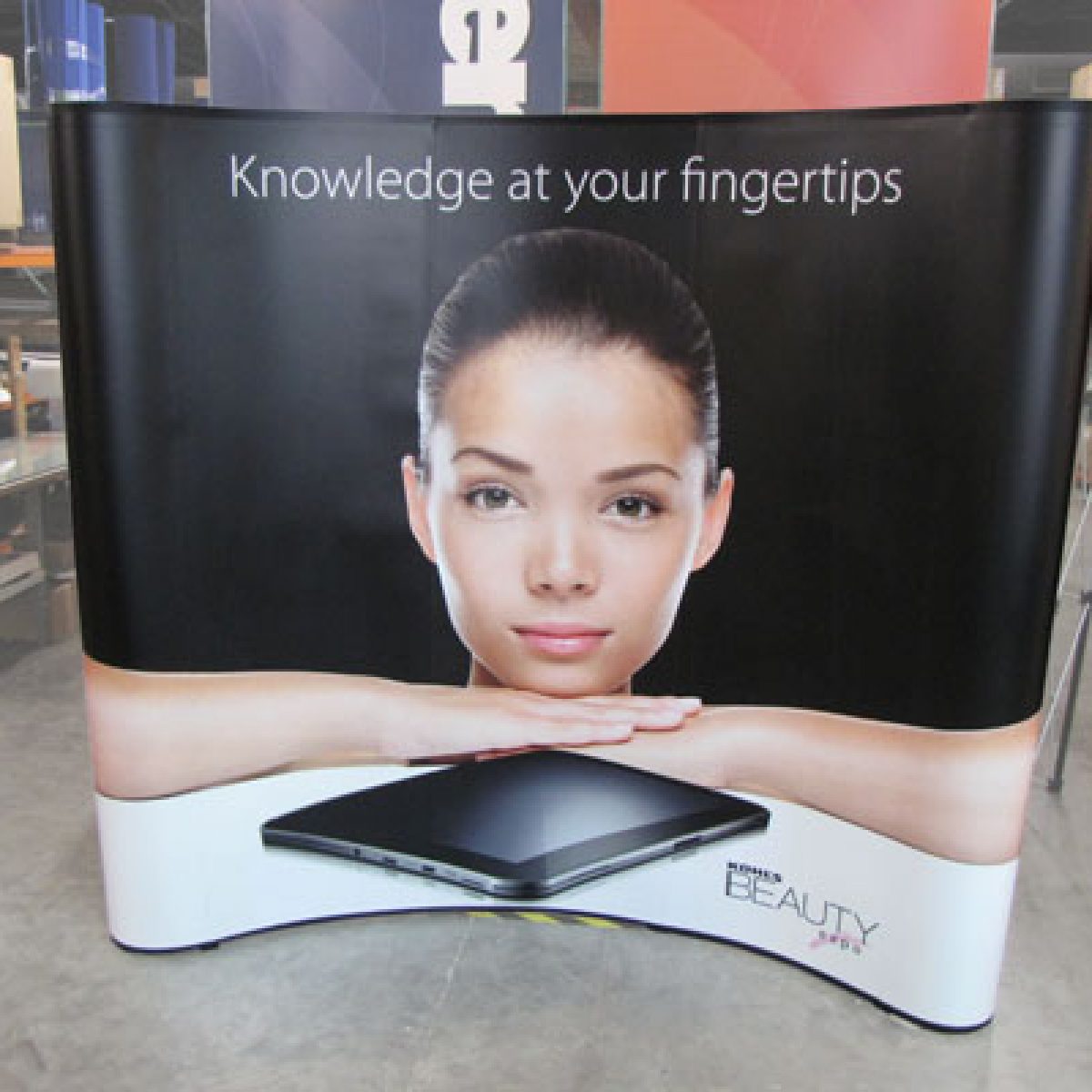 22) 8ft Curved Pop Up