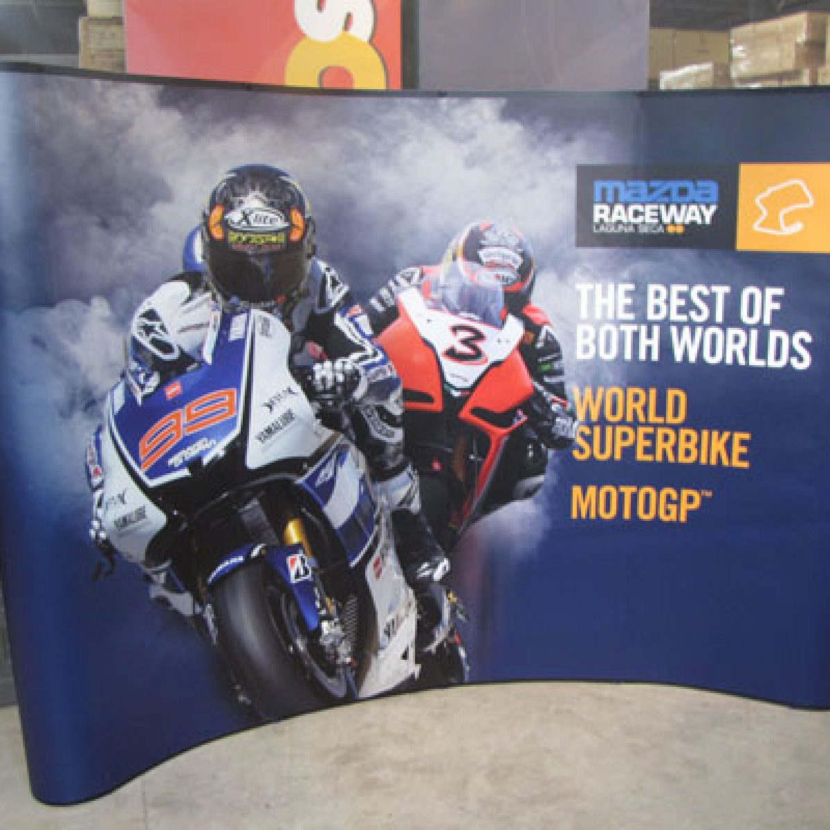 5) 10ft Curved Pop Up