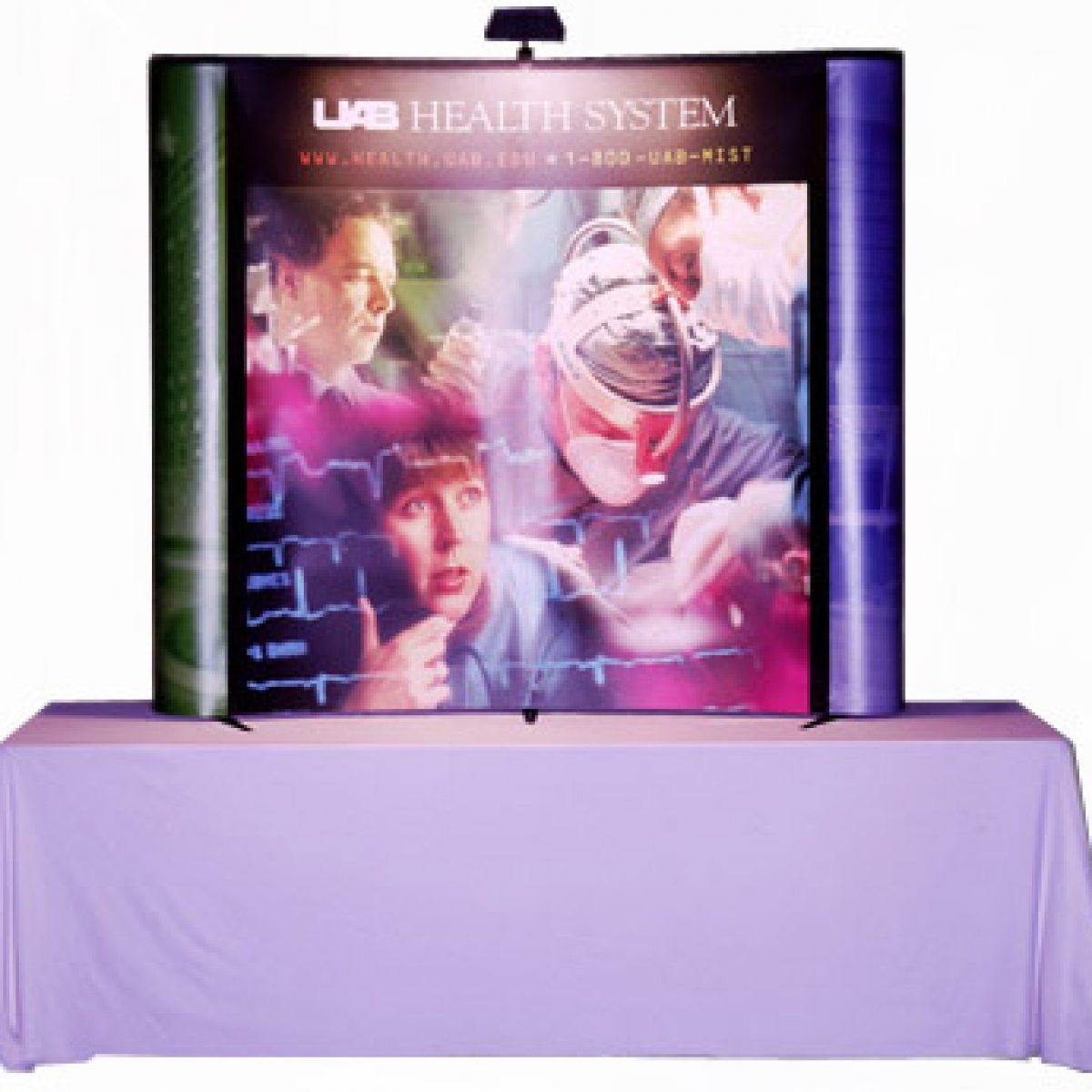 7) Unprinted Draped Table Throw