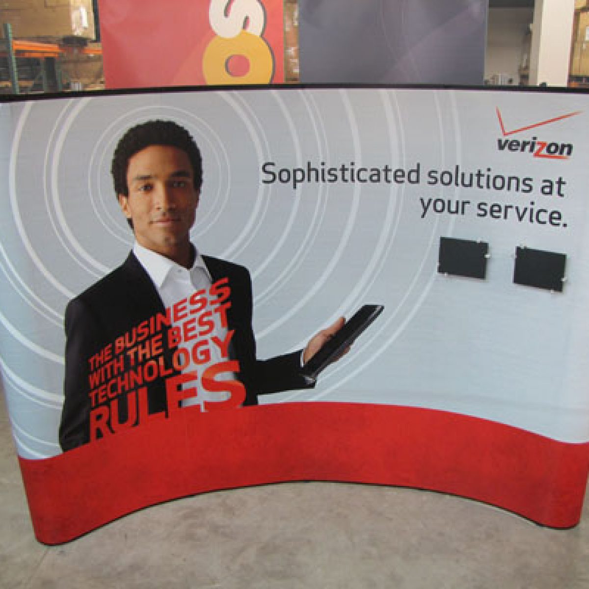 10) 10ft Curved Pop Up