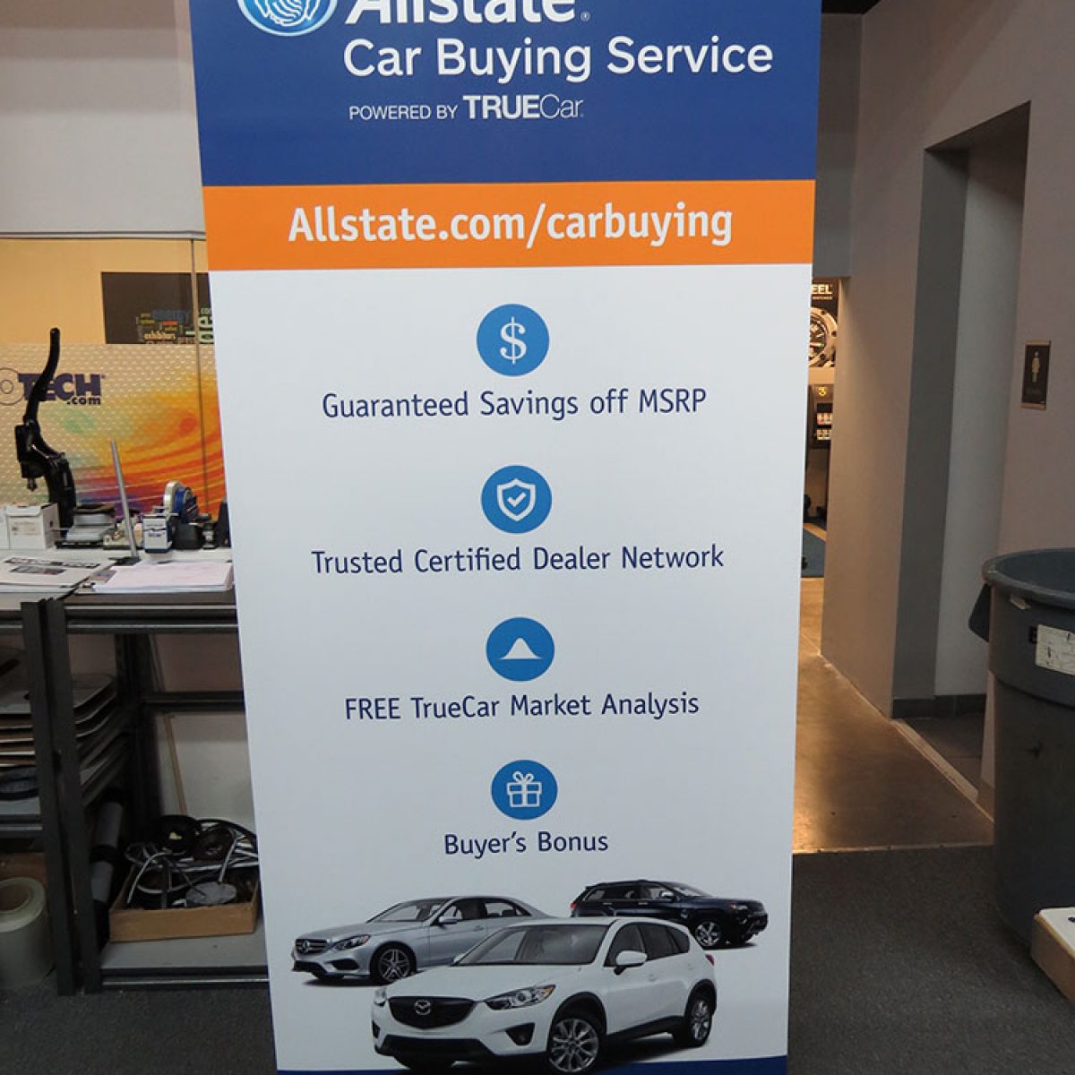 1) Retractable Banner Stand