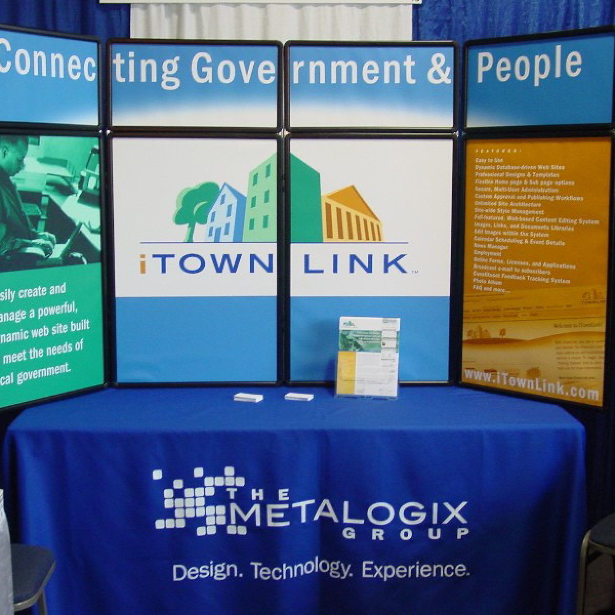 5) Branded Draped Table Throw