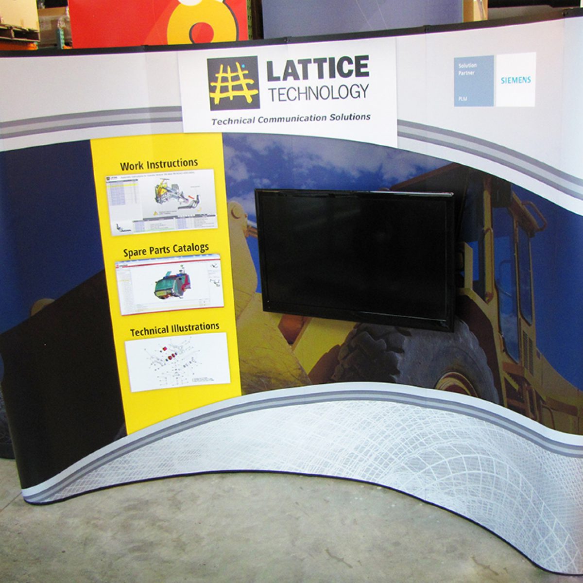 4) 10ft Curved Pop Up